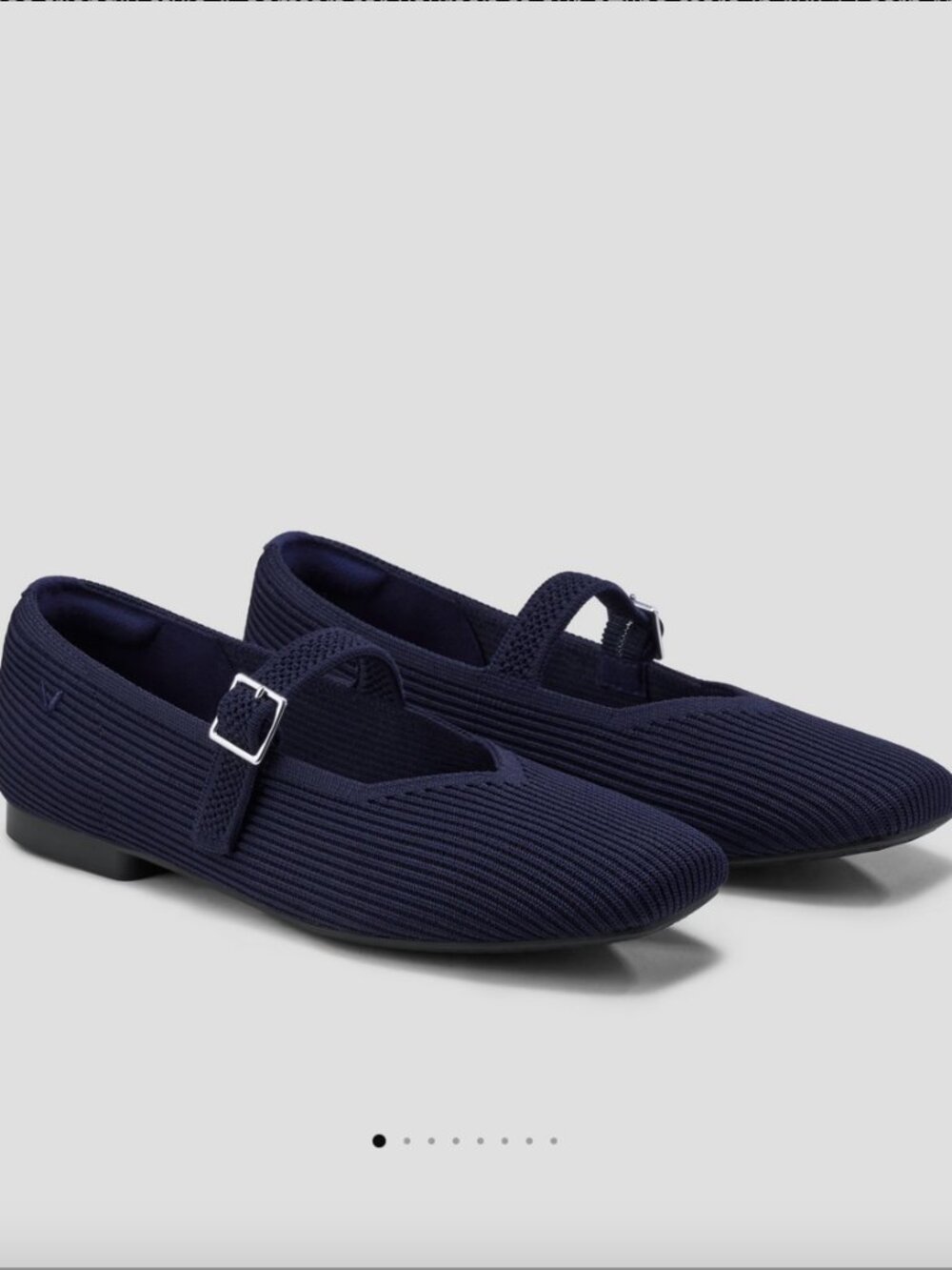Vivaia Margot Square Toe Mary Janes Navy Size 40.5